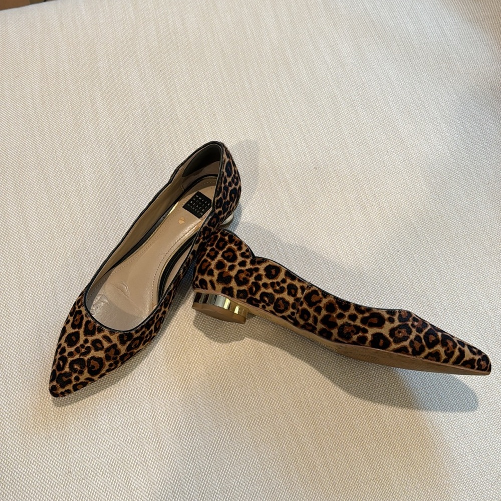 Whbm Leopard Print Flats - image 2